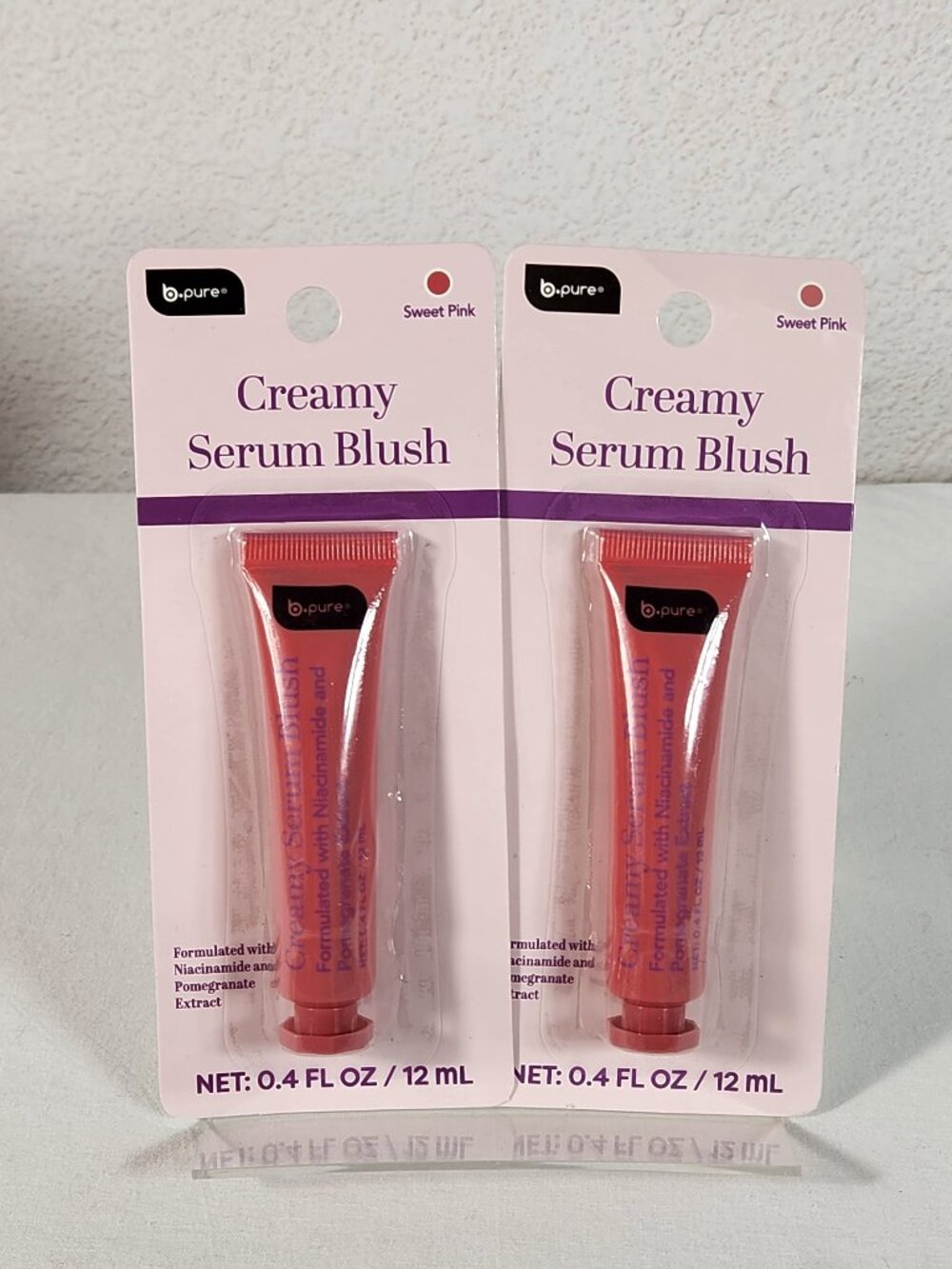 b.pure Creamy Serum Blush Sweet Pink Cream/Serum Paraben/Phthalate-Free 0.4 oz